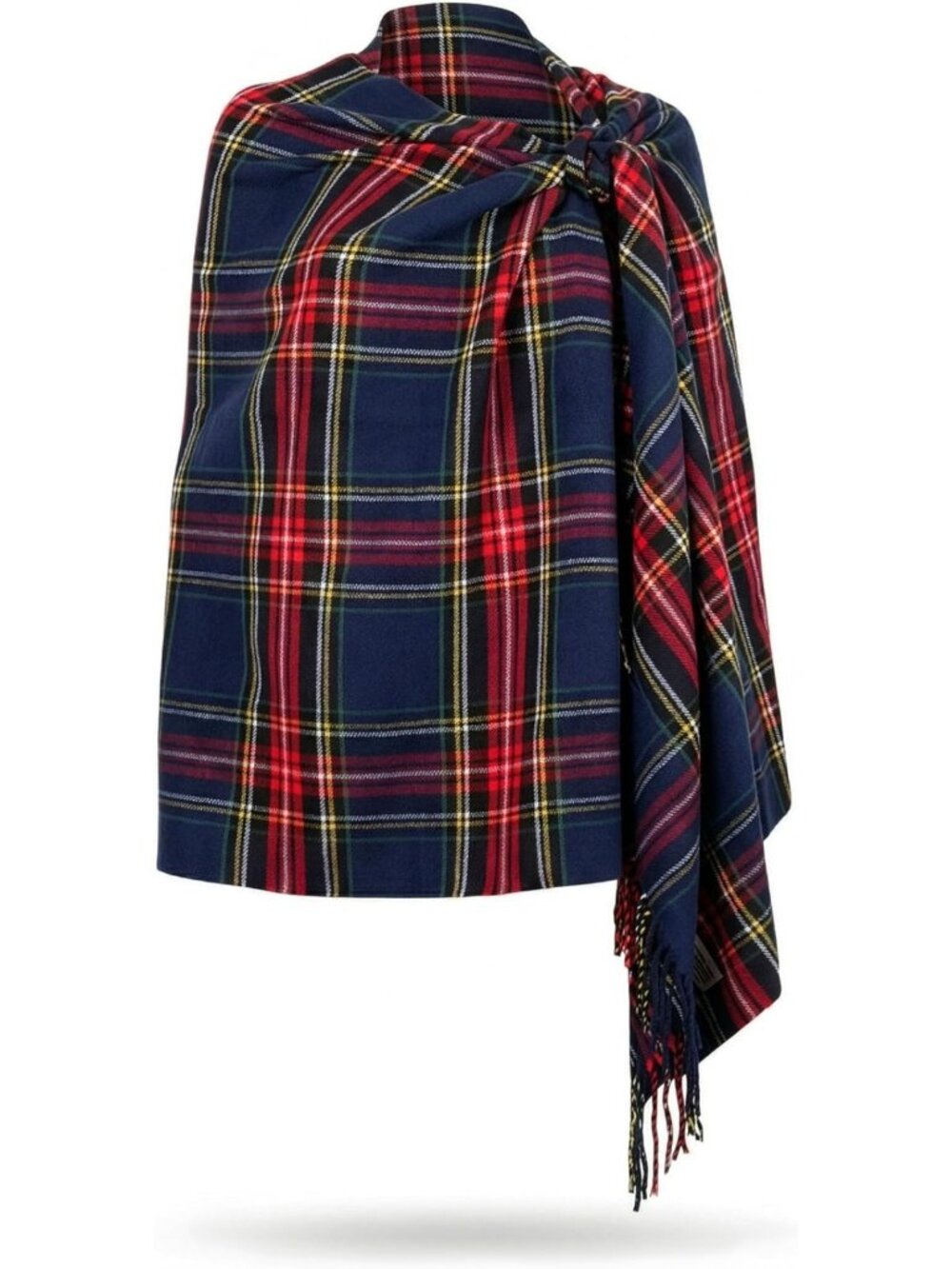 Oversized Tartan Plaid Shawl Wrap - Soft Cashmere Feel Winter Scarf, 80"x30